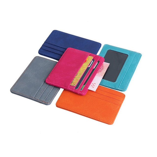 Lizard Pattern PU Leather Bank Card Set Card Package(Orange) - Card & Passport Bags by PMC TechLife | Online Shopping South Africa | PMC TechLife | Buy Now Pay Later Mobicred