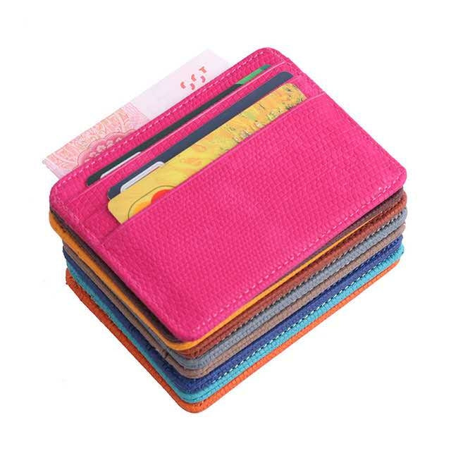 Lizard Pattern PU Leather Bank Card Set Card Package(Pink) - Card & Passport Bags by PMC TechLife | Online Shopping South Africa | PMC TechLife | Buy Now Pay Later Mobicred