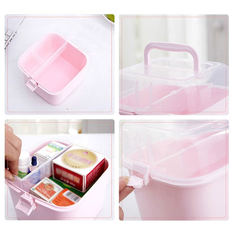 Multifunctional Transparent Plastic Cosmetic Storage Box Household Supplies Storage Pill Box(White) - free shipping - PMc TechLife - Order now!