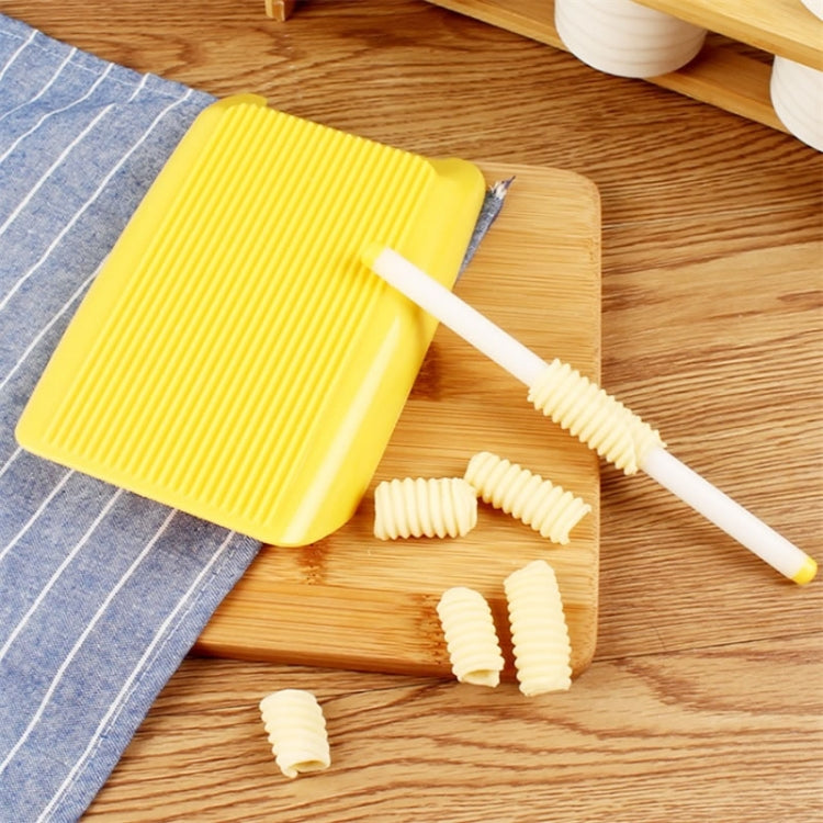 Plastic Pasta Macaroni Board Spaghetti Maker Rolling Pin Mold Kitchen Tool(Yellow) - Gadgets by PMC TechLife | Online Shopping South Africa | PMC TechLife