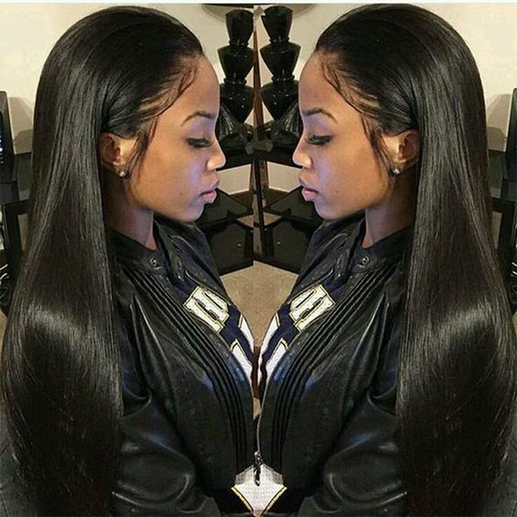 Straight Lace Front Human Hair Wigs, Stretched Length:26 inches, Style:2 - free shipping - PMC TechLife - Order now!