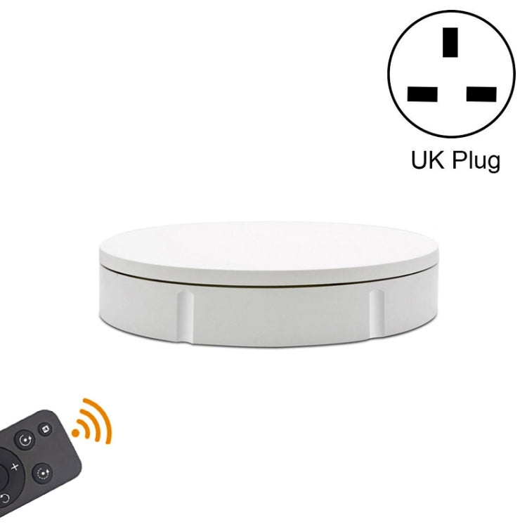 30cm Remote Control Speed Electric Turntable Sample Display Stand, Specification:UK Plug(White) -  by PMC TechLife | Online Shopping South Africa | PMC TechLife | Buy Now Pay Later Mobicred