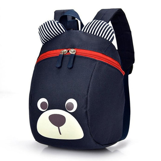 Children Anti-lost Backpack Toddler Cartoon School Bag(Dark Blue) - Kids Bags by PMC Jewellery | Online Shopping South Africa | PMC Jewellery | Buy Now Pay Later Mobicred