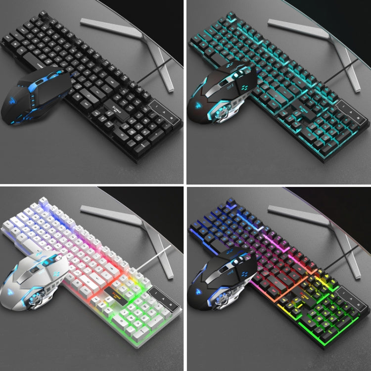 X-L SWAB GX50 Computer Manipulator Feel Wired Keyboard + Macro Programming Mouse, Color： Black Mixed Light - free shipping - PMC Jewellery - Order now!