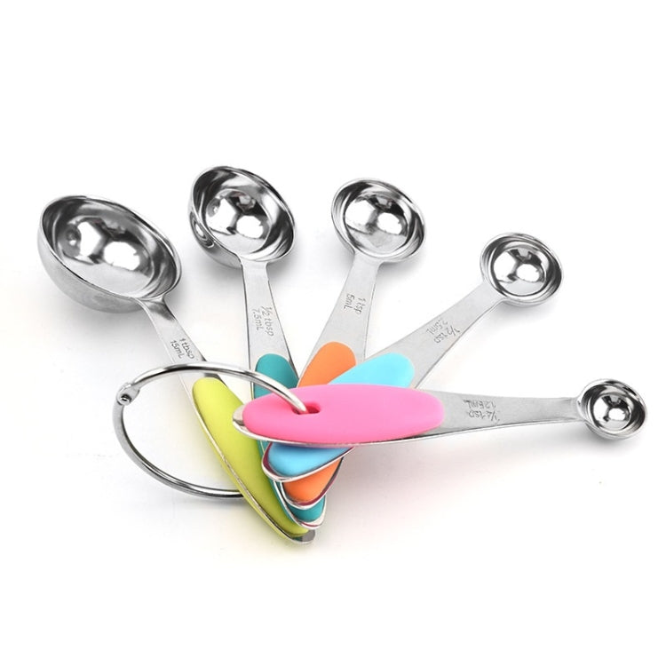 5 in 1 Stainless Steel Measuring Spoon Set Coffee Spoon Baking Kitchen Gadget, Style:Measuring Spoon(Color) - Coffee Tools by PMC TechLife | Online Shopping South Africa | PMC TechLife | Buy Now Pay Later Mobicred