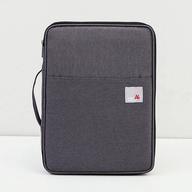 Multi-functional A4 Document Bags Portable Waterproof Oxford Cloth Storage Bag for Notebooks���Size: 33cm*24*3.5cm(Dark Gray) - Other by PMC TechLife | Online Shopping South Africa | PMC TechLife | Buy Now Pay Later Mobicred
