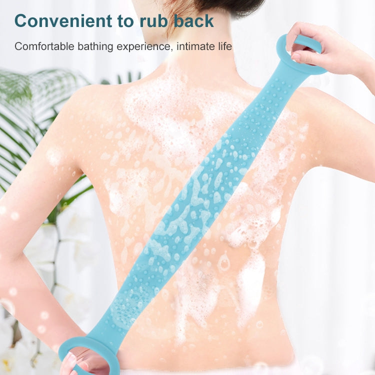 Silicone Massage Pull Strap Bath Brush Powerful Exfoliating Rubbing Bath Artifact(Sky Blue) - Bath Brushes & Sponges by PMC TechLife | Online Shopping South Africa | PMC TechLife