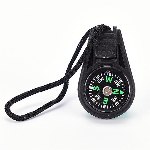10 PCS Key Chain Mini Compass Gear Outdoor Camping Hiking Navigator Utility Gear Survival Pocket Compass Tool(Black) - Hiking Meter by PMC TechLife | Online Shopping South Africa | PMC TechLife | Buy Now Pay Later Mobicred