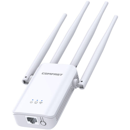 Comfast CF-WR304S 300M 4 Antenna Wireless Repeater High-Power Through-Wall WIFI Signal Amplifier, Specification:US Plug - Broadband Amplifiers by Comfast | Online Shopping South Africa | PMC Jewellery | Buy Now Pay Later Mobicred