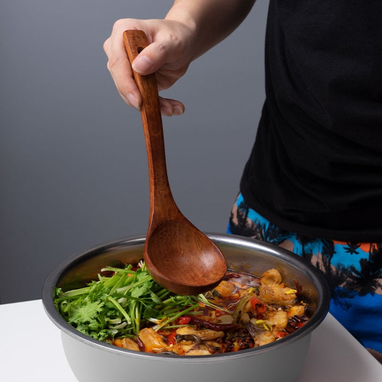 Long-handled Wooden Spoon - Cutlery Sets by PMC TechLife | Online Shopping South Africa | PMC TechLife