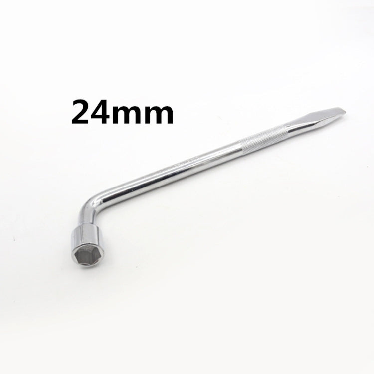 L-Type Car Tire Removal Tool Tire Wrench Socket Wrench, Specification: 24mm - Hand Tool Sets by PMC TechLife | Online Shopping South Africa | PMC TechLife | Buy Now Pay Later Mobicred