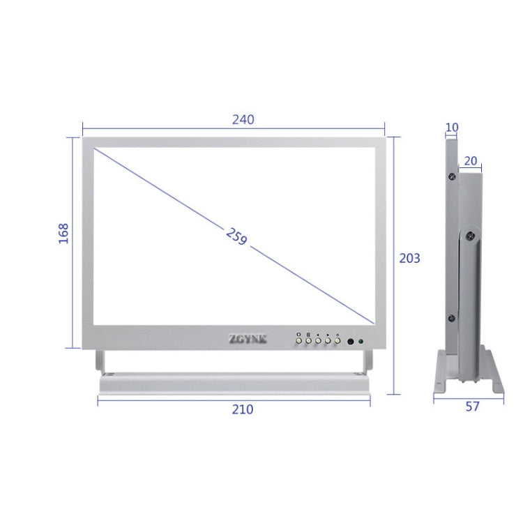 ZGYNK TB1016 10 Inch LCD Screen Ear Picking Equipment High-Definition Video Storage Display, US Plug, Specification: Regular Version - LCD Monitors by ZGYNK | Online Shopping South Africa | PMC Jewellery | Buy Now Pay Later Mobicred