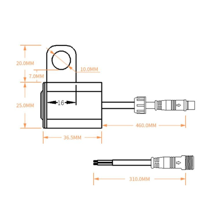 2 PCS / Set Motorcycle LED Lights Rearview Mirror Left And Right Switches Waterproof Boat-Shaped Switches - Others by PMC Jewellery | Online Shopping South Africa | PMC Jewellery | Buy Now Pay Later Mobicred