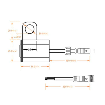 2 PCS / Set Motorcycle LED Lights Rearview Mirror Left And Right Switches Waterproof Boat-Shaped Switches - Others by PMC Jewellery | Online Shopping South Africa | PMC Jewellery | Buy Now Pay Later Mobicred