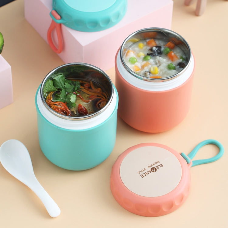 Stainless Steel Soup Cup Soup Pot Lunch Box Portable Thermos Cup(Green) - free shipping - PMC TechLife - Order now!