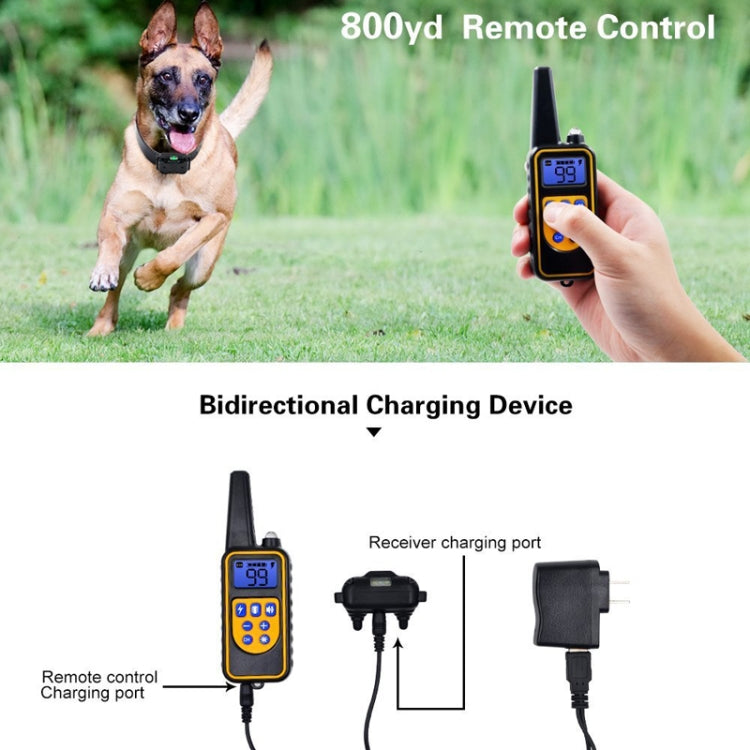 Bark Stopper Dog Training Device Dog Collar with Electric Shock Vibration Warning(US Plug) - Training Aids by PMC Jewellery | Online Shopping South Africa | PMC Jewellery | Buy Now Pay Later Mobicred