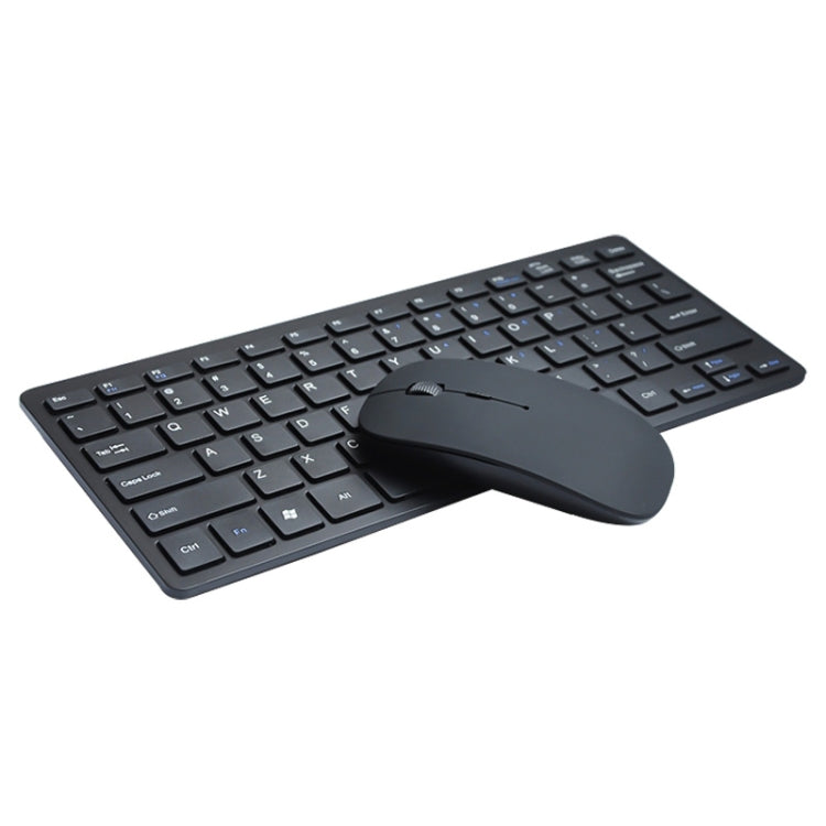 X5 2 in 1 Ultra-Thin Mini Wireless Bluetooth Keyboard + Bluetooth Mouse Set, Support Win / Android / IOS System(Black) - Universal Keyboard by PMC TechLife | Online Shopping South Africa | PMC TechLife