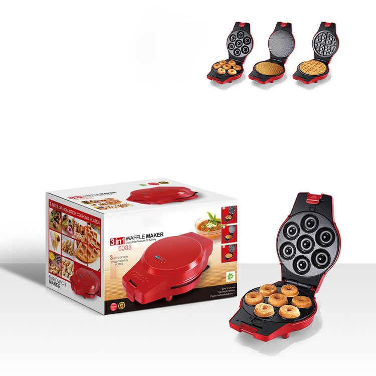 3-in-1 Multi-Function Eleictric Baking Pan Breakfast Maker Donut Sandwich Waffle Maker Pizza Maker, EU Plug - free shipping - PMC TechLife - Order now!