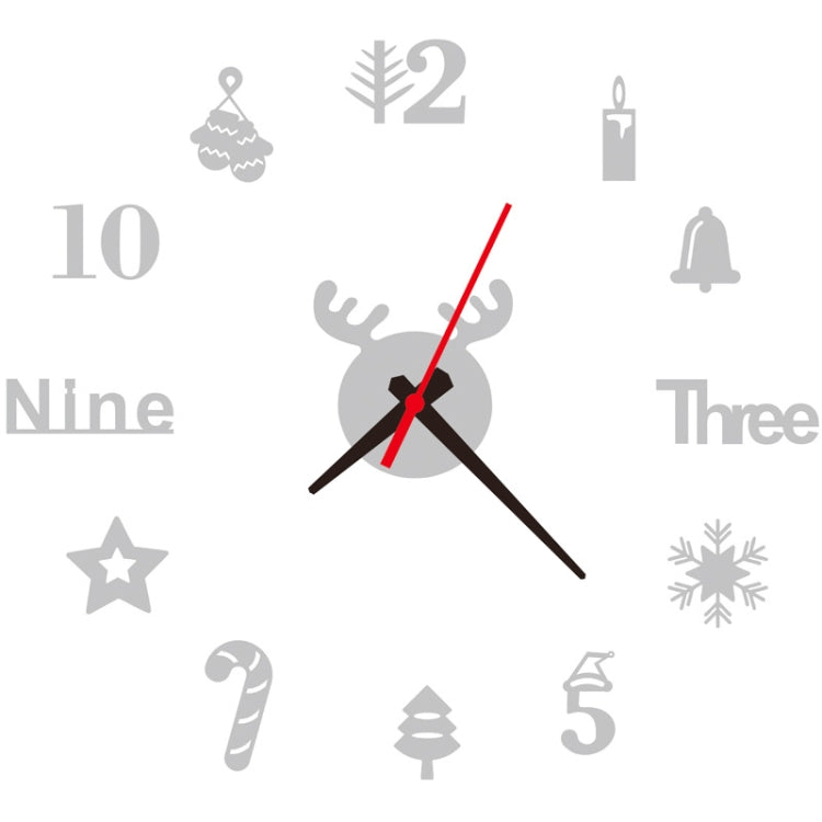 Acrylic 3D Wall Clock DIY Living Room Bedroom Wall Background Decoration(Silver) - DIY Clocks by PMc TechLife | Online Shopping South Africa | PMc TechLife | Buy Now Pay Later Mobicred