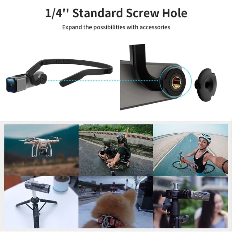 ORDRO EP7 4K Head-Mounted  Auto Focus Live Video Smart Sports Camera, Style:With Remote Control(Silver Black) - Sports Camera by PMC TechLife | Online Shopping South Africa | PMC TechLife | Buy Now Pay Later Mobicred