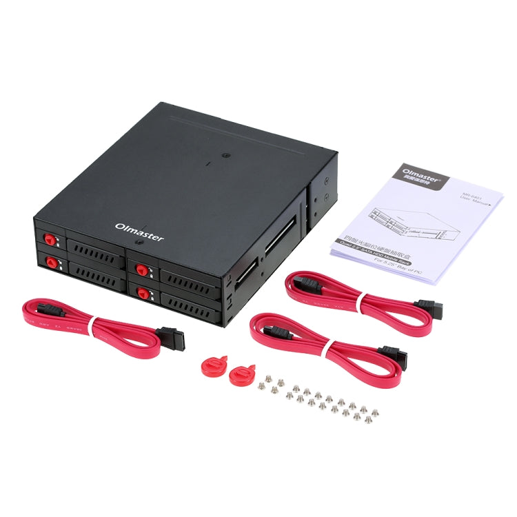 OImaster MR-6401 Four-Bay Chassis Built-In Optical Drive Hard Disk Box - free shipping - PMC Jewellery - Order now!