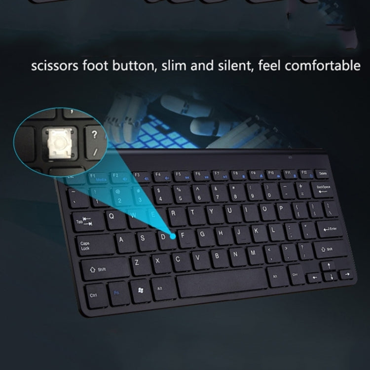 USB External Notebook Desktop Computer Universal Mini Wireless Keyboard Mouse, Style:Keyboard and Mouse Set(Rose Gold) - Wireless Keyboard by PMC Jewellery | Online Shopping South Africa | PMC Jewellery | Buy Now Pay Later Mobicred