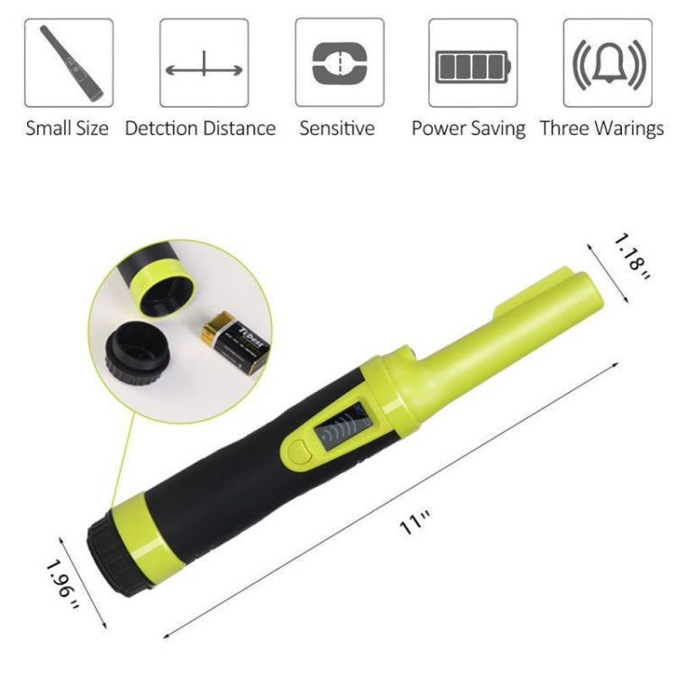 HS-10 Handheld Waterproof Metal Detector LCD Display Metal Positioning Rod(Orange) - Metal Detector by PMC Jewellery | Online Shopping South Africa | PMC Jewellery | Buy Now Pay Later Mobicred