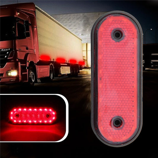 5 PCS MK-095 24V 20 LEDs Universal Truck Side Lights Truck Trailer Tail Lights(Red) - Warning Lights by PMC Jewellery | Online Shopping South Africa | PMC Jewellery | Buy Now Pay Later Mobicred