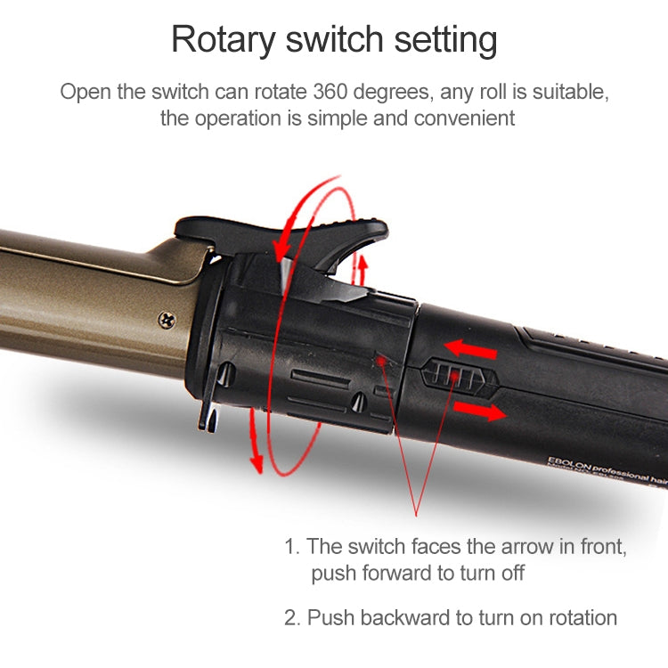 Nano Titanium Hair Curler with LED Digital Temperature Display, Size: 28mm, US Plug - free shipping - PMC TechLife - Order now!