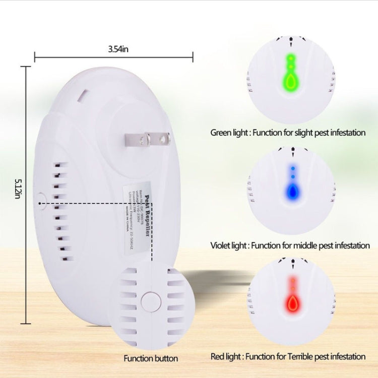 DC-9007 Ultrasonic Mosquito Repellent Portable Insect Repellent, Style:UK Plug(Black) - Repellents by PMC TechLife | Online Shopping South Africa | PMC TechLife | Buy Now Pay Later Mobicred