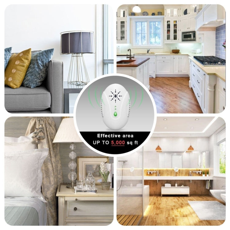 DC-9007 Ultrasonic Mosquito Repellent Portable Insect Repellent, Style:UK Plug(White) - Repellents by PMC TechLife | Online Shopping South Africa | PMC TechLife | Buy Now Pay Later Mobicred