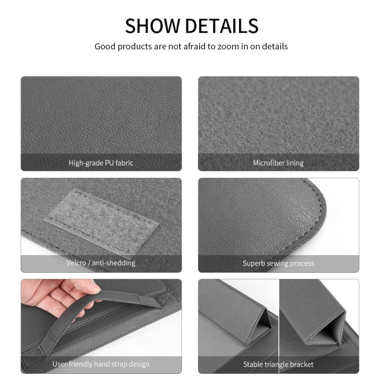 A2 4 in 1 Computer Bracket Liner Bag Storage Bag, Size:13/14 inch(Gray) - 14.1 inch by PMC TechLife | Online Shopping South Africa | PMC TechLife | Buy Now Pay Later Mobicred
