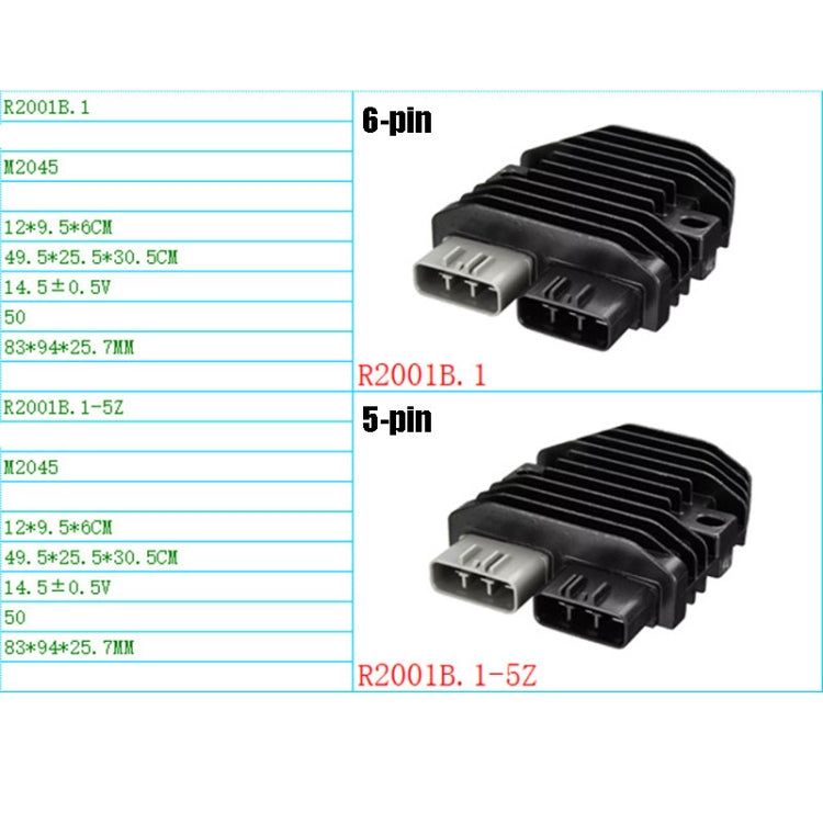 2001B.1 Motorcycle Rectifier For Can-Am Commander 1000 RHINO700/YXR700, Style:5-pin - Voltage Stabilizer by PMC TechLife | Online Shopping South Africa | PMC TechLife | Buy Now Pay Later Mobicred