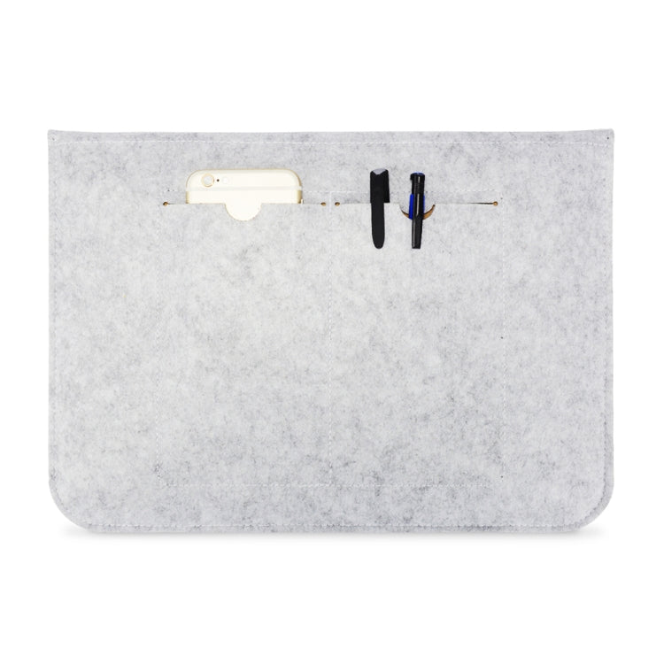 Portable Air Permeable Felt Sleeve Bag for MacBook Laptop, with Power Storage Bag, Size:13 inch(Grey) - Protective Bags by PMC Jewellery | Online Shopping South Africa | PMC Jewellery | Buy Now Pay Later Mobicred