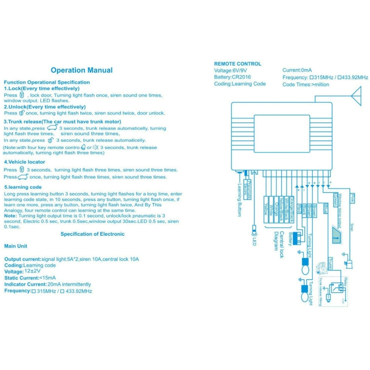 3pcs /Set Car Central Control Lock Keyless Entry Remote Control Switch Lock With Open Trunk - Remote Control by PMC TechLife | Online Shopping South Africa | PMC TechLife | Buy Now Pay Later Mobicred