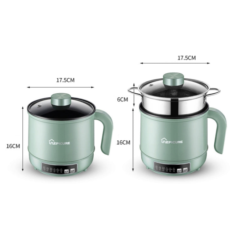 Multi-Function Electric-Cooker Mini Dormitory Student Cooking Rice Stir Frying Non-Stick Pot, 110V US Plug, Colour: White Manual Single Pot(1.7L) - free shipping - PMC TechLife - Order now!