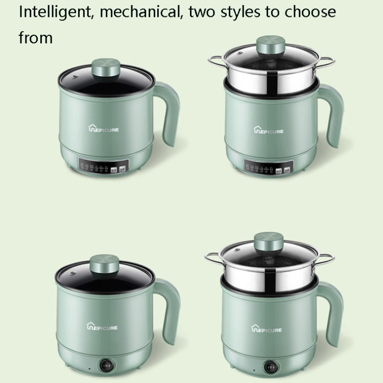 Multi-Function Electric-Cooker Mini Dormitory Student Cooking Rice Stir Frying Non-Stick Pot, 110V US Plug, Colour: White Manual Single Pot(1.7L) - free shipping - PMC TechLife - Order now!