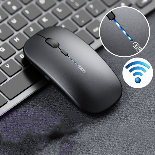 Inphic PM1 Office Mute Wireless Laptop Mouse, Style:Battery Display(Metallic Gray) - Wireless Mice by Inphic | Online Shopping South Africa | PMC Jewellery | Buy Now Pay Later Mobicred