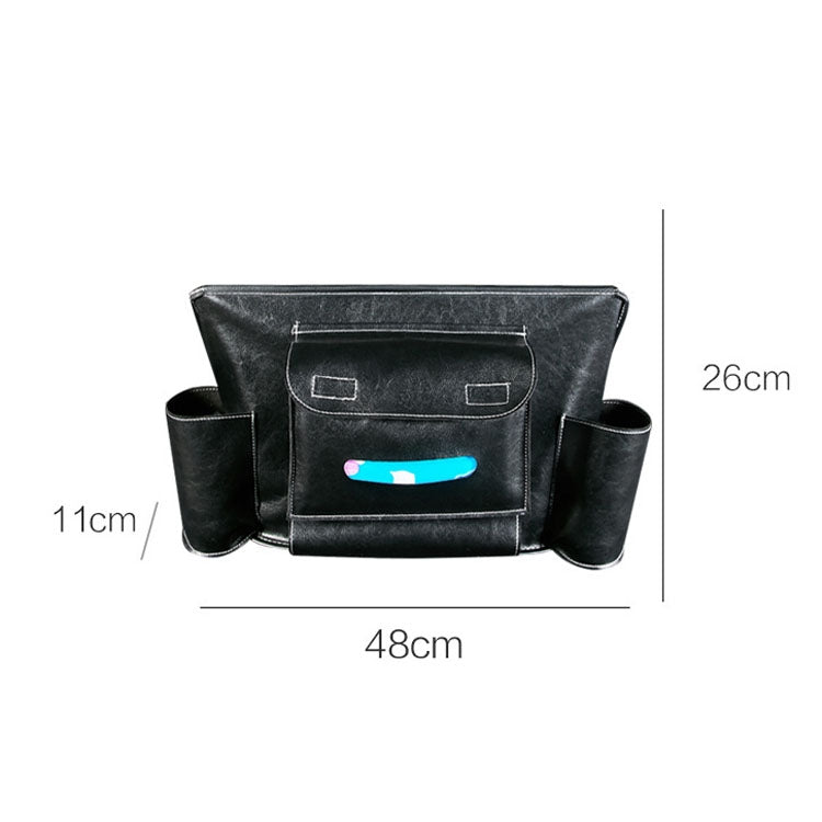 Car Seat Storage Net Pocket Car Storage Bag Multi-Function Suspended Storage Bag, Colour: Simple Black White Line - Stowing Tidying by PMC Jewellery | Online Shopping South Africa | PMC Jewellery | Buy Now Pay Later Mobicred