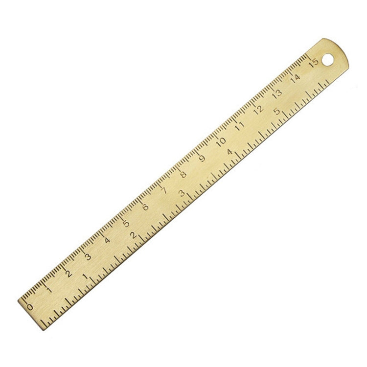 Brass Retro Drawing Ruler Measuring Tools, Model: 0-15cm Ruler - Rulers by PMC Jewellery | Online Shopping South Africa | PMC Jewellery