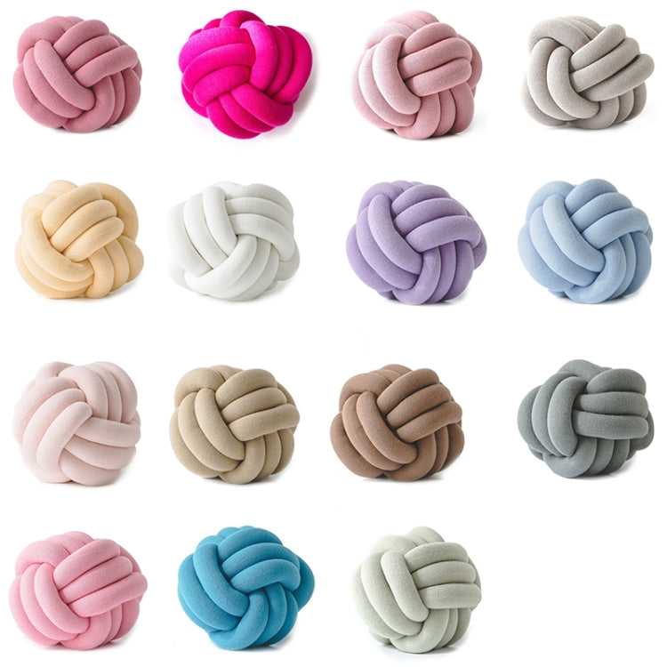 Hand-Made Knotted Ball Pillow, Size: Diameter: 25~30cm(Light Coffee) - Cushions & Pillows by PMC TechLife | Online Shopping South Africa | PMC TechLife | Buy Now Pay Later Mobicred