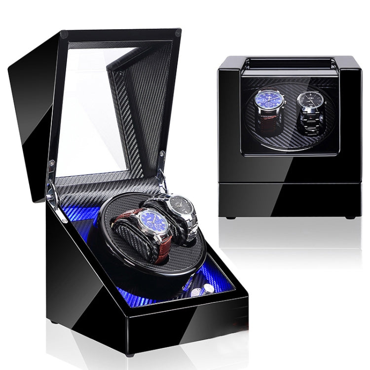 Watch Shaker Automatic Mechanical Watch Rotating Motor Winding Box, US / EU / UK Plug(Black Carbon Fiber Texture) - free shipping - PMC TechLife - Order now!