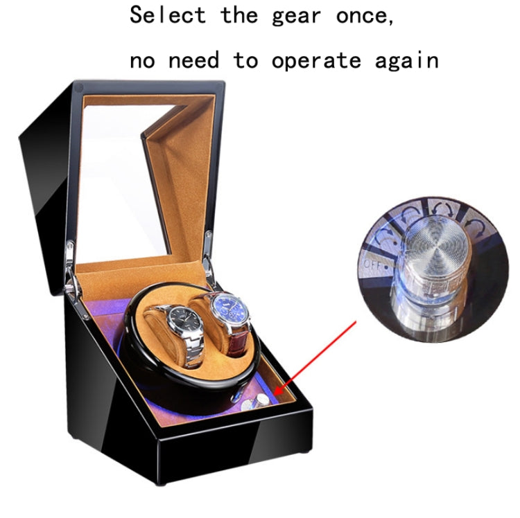 Watch Shaker Automatic Mechanical Watch Rotating Motor Winding Box, US / EU / UK Plug(Black Carbon Fiber Texture) - free shipping - PMC TechLife - Order now!