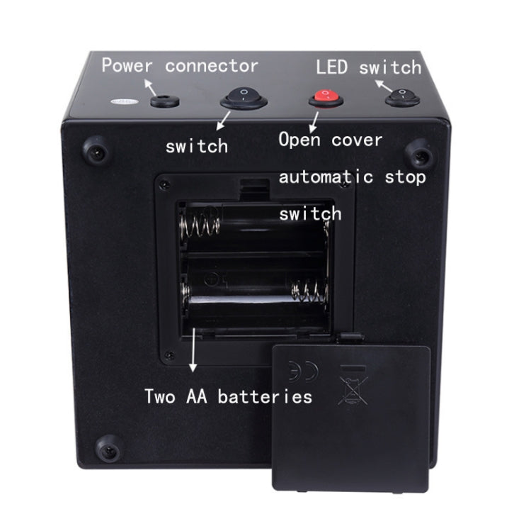 Watch Shaker Automatic Mechanical Watch Rotating Motor Winding Box, US / EU / UK Plug(Black Carbon Fiber Texture) - free shipping - PMC TechLife - Order now!
