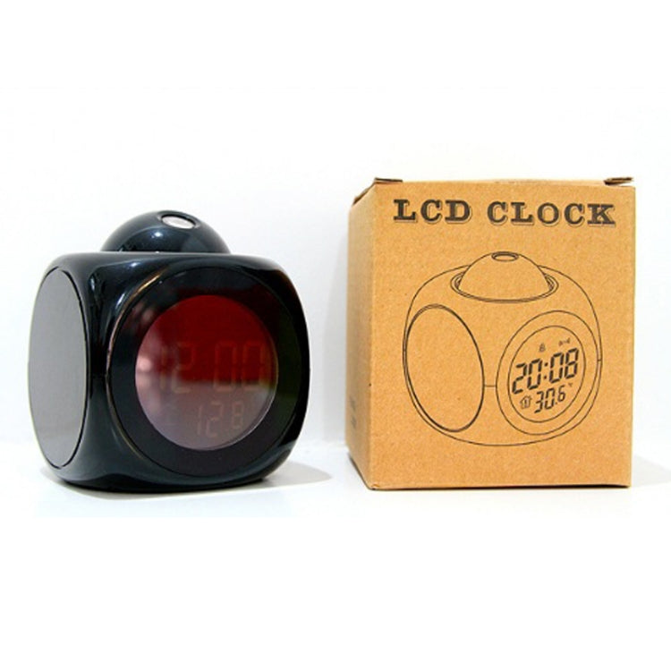 Multi-function LED Projection Alarm Clock Voice Talking Clock, Specification:Black + USB cable - Wall Clock by PMc TechLife | Online Shopping South Africa | PMc TechLife | Buy Now Pay Later Mobicred