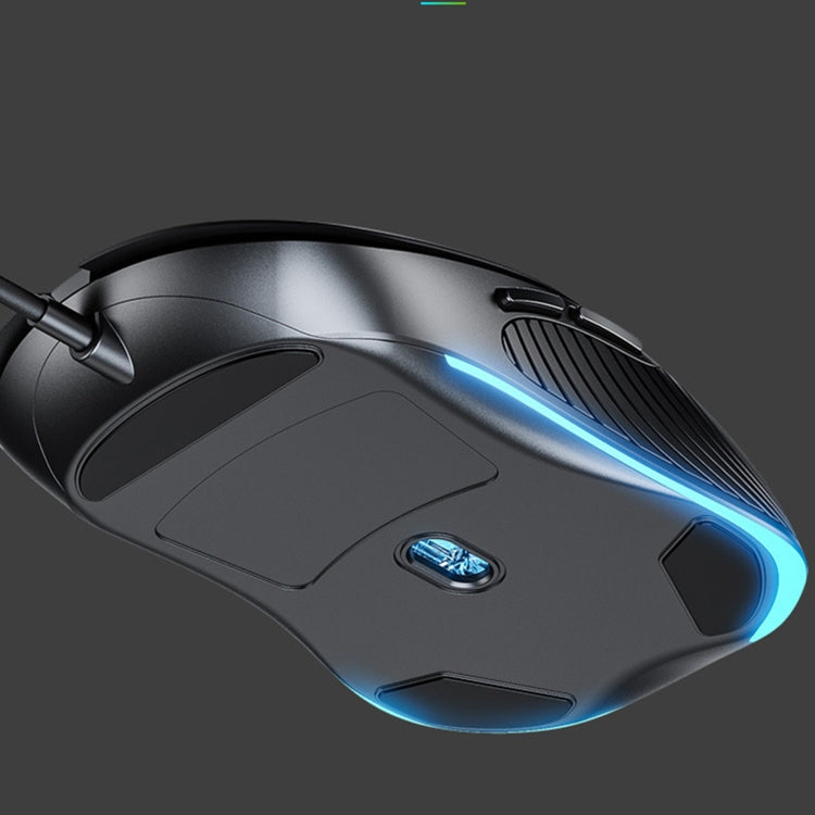 Inphic PB1 Business Office Mute Macro Definition Gaming Wired Mouse, Cable Length: 1.5m, Colour: Matte White Breathing Light - Wired Mice by Inphic | Online Shopping South Africa | PMC TechLife | Buy Now Pay Later Mobicred