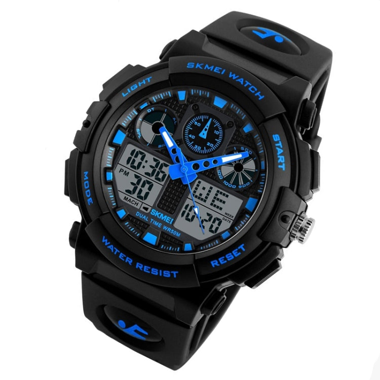 SKMEI 1270 Men Waterproof Dual Display Digital Watch Outdoor Sports Watch(Blue) - free shipping - PMC TechLife - Order now!