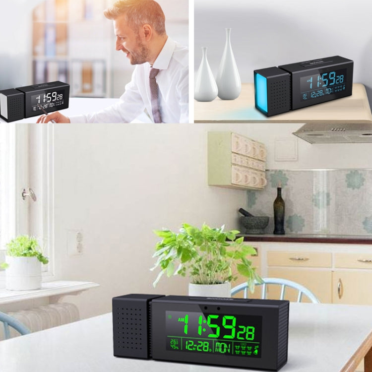 TS-P30 Multifunctional Night Light Alarm Digital Clock with FM Radio & Temperature / Humidity Display & IR Sensor Function(Black) - Alarm Clocks by PMc TechLife | Online Shopping South Africa | PMc TechLife | Buy Now Pay Later Mobicred