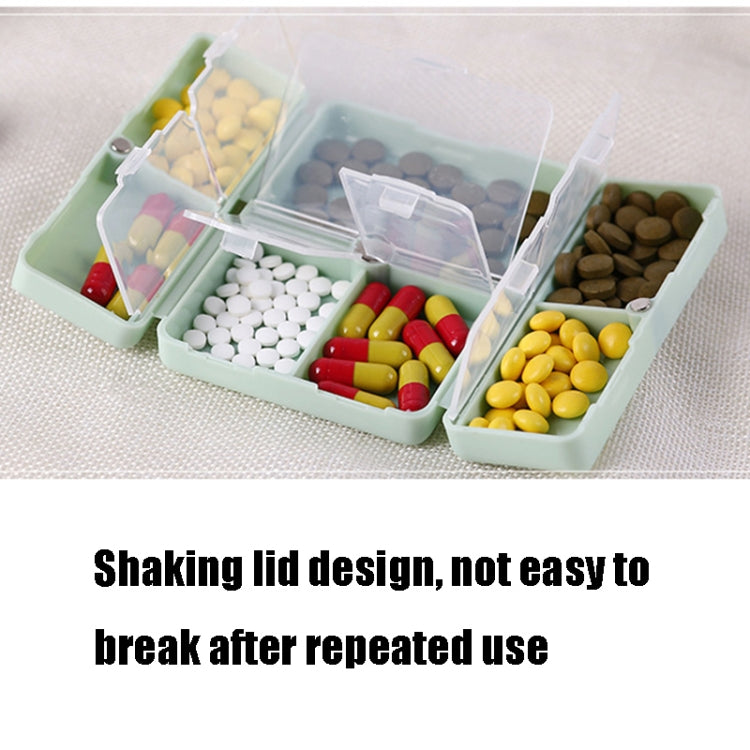 Folding Portable Sealed and Dispensing Small Pill Box(Pink) - free shipping - PMC TechLife - Order now!