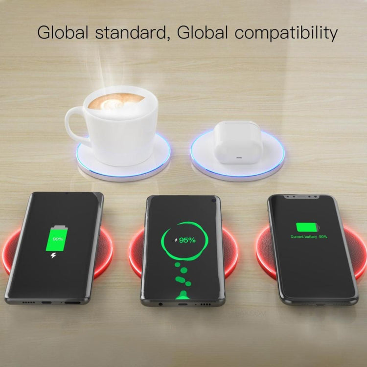 JAKCOM TWC Multifunctional Wireless Charging with Constant Temperature Heating Function EU Plug (White) - Wireless Charger by JAKCOM | Online Shopping South Africa | PMC Jewellery | Buy Now Pay Later Mobicred